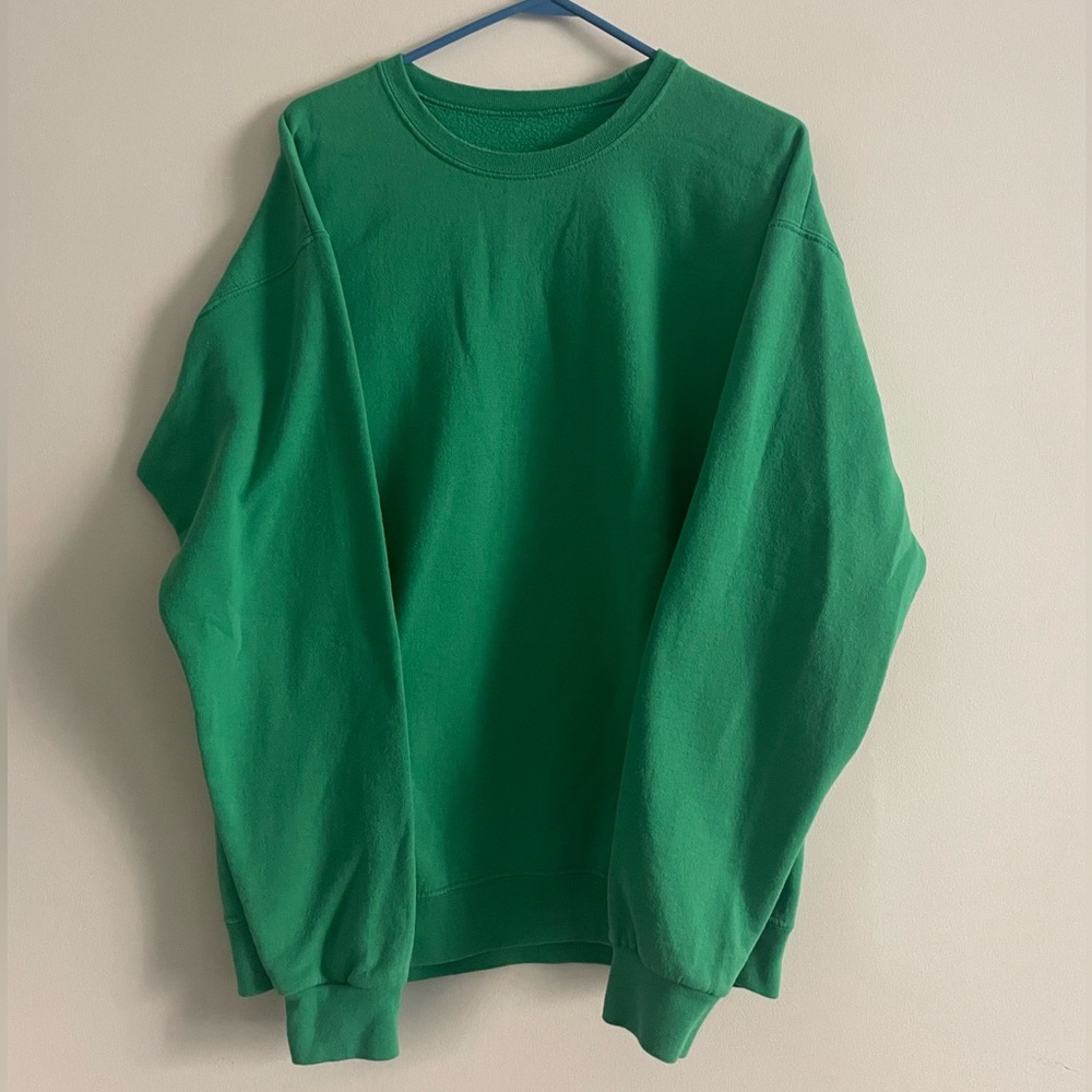 KELLY GREEN LARGE CREW NECK SWEATSHIRT